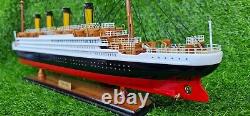 1440 Titanic Navire en Bois 23 Maquette de Bateau de Croisière Décoration Fait Main Cadeau