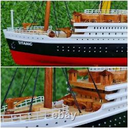 1440 Titanic Navire en Bois 23 Maquette de Bateau de Croisière Décoration Fait Main Cadeau