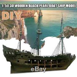 150 Bricolage En Bois Bateau Modèle Kit Pour Black Pearl Sailing Ship Pour S De La