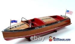 1930 Chris-Craft 36 RC runabout de 24 pieds, modèle réduit en bois entièrement construit, bateau rapide à l’échelle