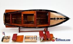 1930 Chris-Craft 36 RC runabout de 24 pieds, modèle réduit en bois entièrement construit, bateau rapide à l’échelle