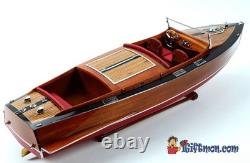 1930 Chris-Craft 36 RC runabout de 24 pieds, modèle réduit en bois entièrement construit, bateau rapide à l’échelle