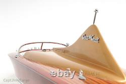 1955 Chris Craft Cobra 21 Foot Runabout Wood Modèle 33 Speed Boat Acajou Neuf