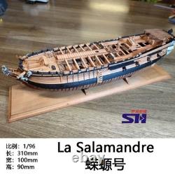 196 La Salamandre 310 mm Kit de maquette de bateau en bois version cerisier non assemblé 12 POF