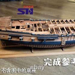 196 La Salamandre 310 mm Kit de maquette de bateau en bois version cerisier non assemblé 12 POF