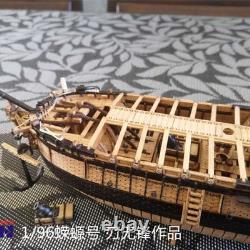 196 La Salamandre 310 mm Kit de maquette de bateau en bois version cerisier non assemblé 12 POF