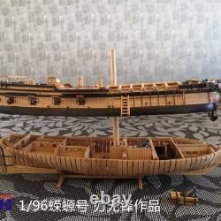 196 La Salamandre 310 mm Kit de maquette de bateau en bois version cerisier non assemblé 12 POF