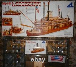 1998 King Of The Mississippi Artesania Latina 180 Wood Steamboat Modèle Boat Kit