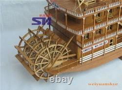 1/100 maquette de bateau en bois USS MISSISSIPPI 1870 21 à vapeur 540 mm, objet de collection