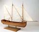 1/24 36ft - Version Pear - Bateau Long Armé Avec Voile Kit De Modèle En Bois De 590 Mm