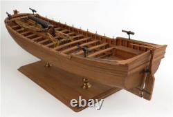 1/24 36ft - Version Pear - Bateau long armé avec voile kit de modèle en bois de 590 mm