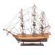 20 Bois Brun Solide Bois Peint à La Main Modèle Réduit Du Bateau Uss Constitution 1797