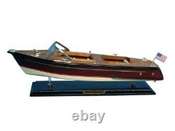 20 Modèle de bateaux à grande vitesse Chris Craft Runabout, Décoration nautique en bois, Cadeau de bateau à grande vitesse