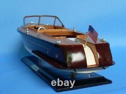 20 Modèle de bateaux à grande vitesse Chris Craft Runabout, Décoration nautique en bois, Cadeau de bateau à grande vitesse