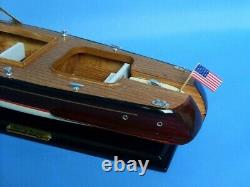 20 Modèle de bateaux à grande vitesse Chris Craft Runabout, Décoration nautique en bois, Cadeau de bateau à grande vitesse