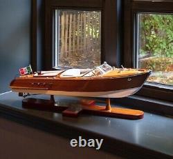 25 Luxe Bois Yacht Français Riva Aquarama Boat Home Decor Par Authentic Models