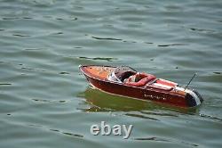 26.5 Moyen Riva Aquarama Rc Speedboat Modèle En Bois Assemblé Toy Speed Boat Cadeau