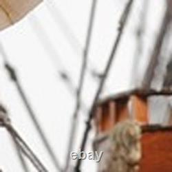 27 Bois Brun Solide Bois Peint à la Main Modèle de Bateau Moyen Solei Royal