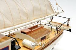 29 pouces Skipjack peint (L80) Modèle de bateau en bois réplique nouveau