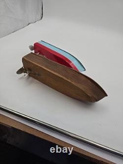 2 Petits Modèles de Bateaux en Bois (NON FONCTIONNELS) Pour Pièces de Kits de Bateaux de Loisirs avec Moteurs