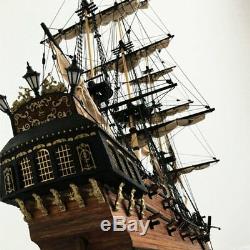 32 '' Assemblée Modèle Black Pearl Ship Diy Kits En Bois Voile Bateau Décor Jouet Cadeau