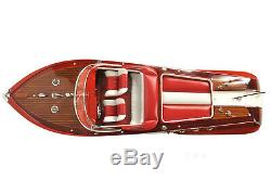 35 Pouces Vintage Speed Boat Modèle Avec Télécommande Moteur 1960 Riva Aquarama