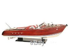 35 Pouces Vintage Speed Boat Modèle Avec Télécommande Moteur 1960 Riva Aquarama