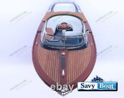 35 RIVA GUCCI AQUARIVA BLUE BATEAU RAPIDE modèle en bois entièrement assemblé avec support