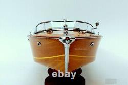35 Riva Aquarama Modèle réduit en bois de bateau de vitesse exclusif italien Runabout, neuf