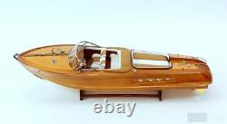 35 Riva Aquarama Modèle réduit en bois de bateau de vitesse exclusif italien Runabout, neuf