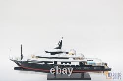 Alfa Nero 28 (71 cm) Maquette de yacht en bois fabriquée à la main Cadeau nautique de luxe