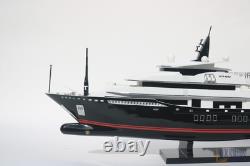 Alfa Nero 28 (71 cm) Maquette de yacht en bois fabriquée à la main Cadeau nautique de luxe