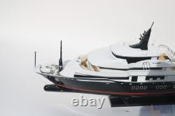 Alfa Nero 28 (71 cm) Maquette de yacht en bois fabriquée à la main Cadeau nautique de luxe