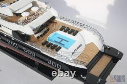 Alfa Nero 28 (71 cm) Maquette de yacht en bois fabriquée à la main Cadeau nautique de luxe