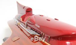 Arno Ferrari Hydroplane Bateau En Bois Puissance Speed ​​racing Modèle 32 Nouveau