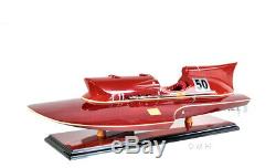 Arno Ferrari Hydroplane En Bois Puissance Speed ​​boat Racing Modèle 23 Entièrement Intégré Nouveau