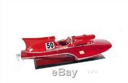 Arno Ferrari Hydroplane En Bois Puissance Speed ​​boat Racing Modèle 23 Entièrement Intégré Nouveau
