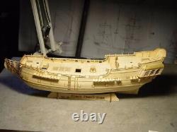 Assemblez le kit de construction de bateau à voile en bois de décoration de maison des pirates de la Perle Noire