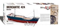 BATEAU VINTAGE Billings 1/50 Mercantic Kit de Bateau en Bois avec kit de fittings et mâts