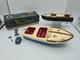 Bateau Modèle Propulsé Par Langcraft Vtg Iob, Bateau De Vitesse En Aluminium, Batt, Années 1950, Japon
