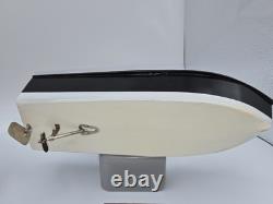 Bateau Modèle Propulsé par Langcraft Vtg IOB, Bateau de Vitesse en Aluminium, Batt, Années 1950, Japon