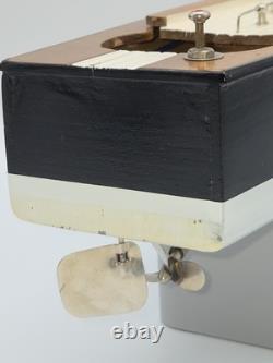 Bateau Modèle Propulsé par Langcraft Vtg IOB, Bateau de Vitesse en Aluminium, Batt, Années 1950, Japon
