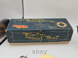 Bateau Modèle Propulsé par Langcraft Vtg IOB, Bateau de Vitesse en Aluminium, Batt, Années 1950, Japon