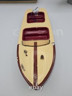 Bateau Modèle Propulsé par Langcraft Vtg IOB, Bateau de Vitesse en Aluminium, Batt, Années 1950, Japon
