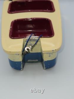 Bateau Modèle Propulsé par Langcraft Vtg IOB, Bateau de Vitesse en Aluminium, Batt, Années 1950, Japon