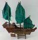 Bateau Modèle De Junk Chinois En Bois Vintage