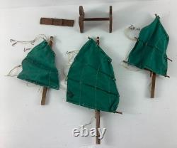 Bateau Modèle de Junk Chinois en Bois Vintage