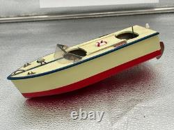 Bateau Modèle en Bois Neuf Rare à Piles Union Japon Fonctionne Rare