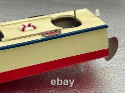 Bateau Modèle en Bois Neuf Rare à Piles Union Japon Fonctionne Rare
