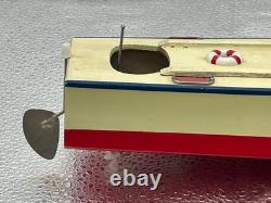 Bateau Modèle en Bois Neuf Rare à Piles Union Japon Fonctionne Rare